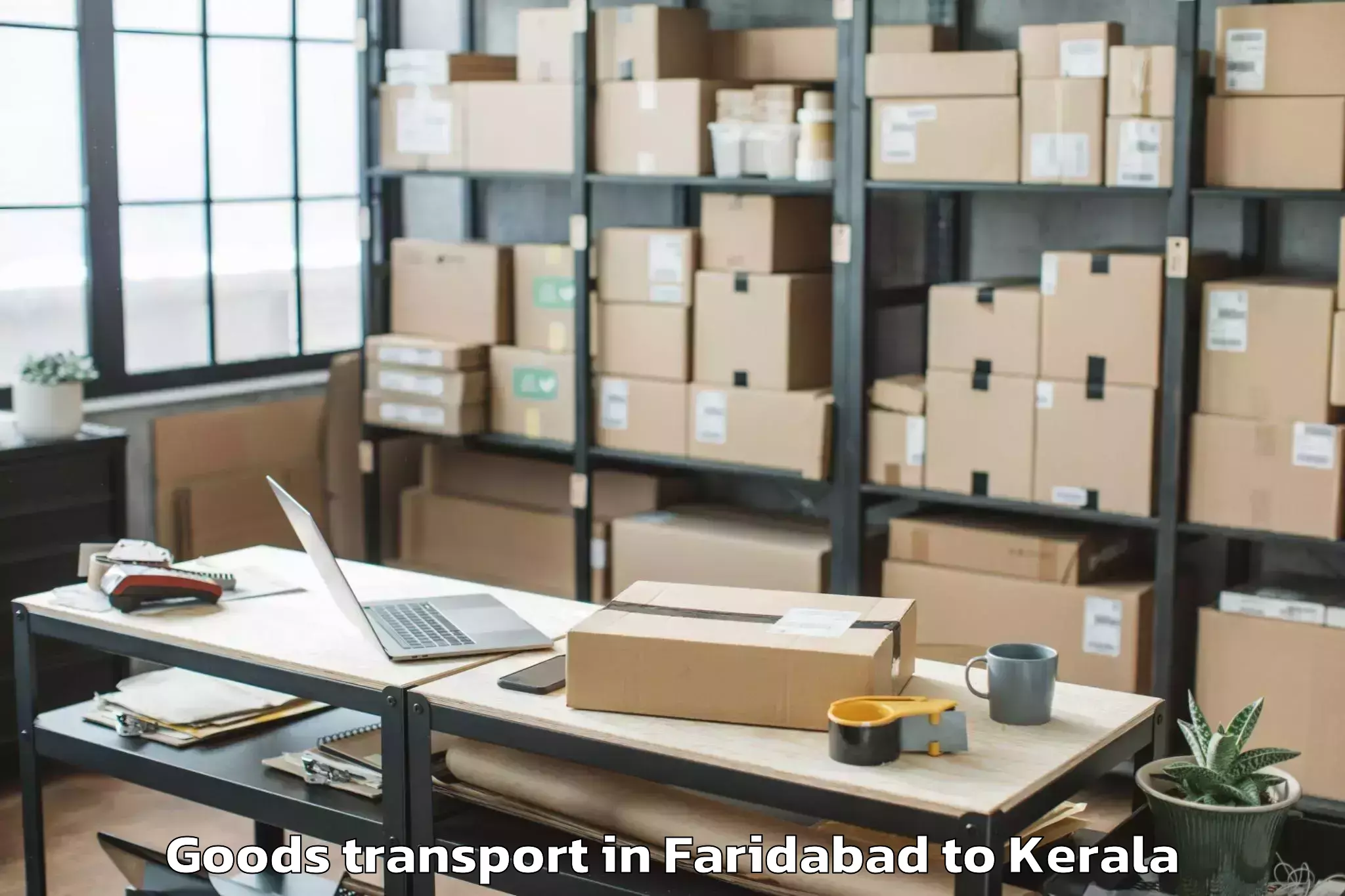 Reliable Faridabad to Adoor Goods Transport